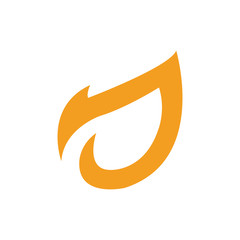 Leaf vector logo icon