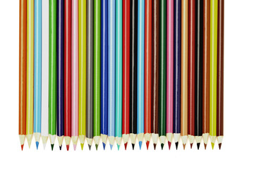 crayons in a row