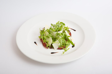 Arugula salad with cheese