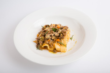 Tagliatelle with meat