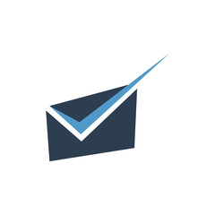 Mail vector logo icon
