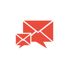 Mail vector logo icon
