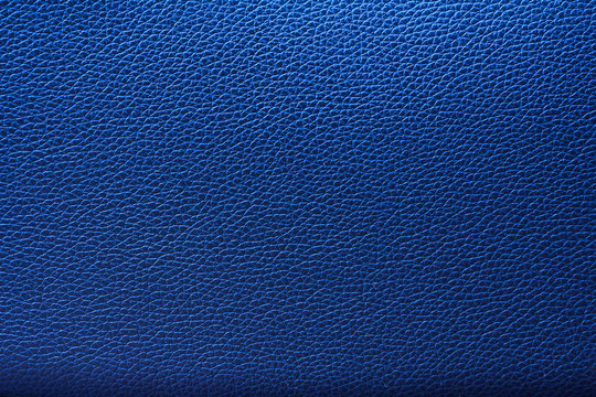 Blue leather texture, Blue leather bag, Blue leather background.