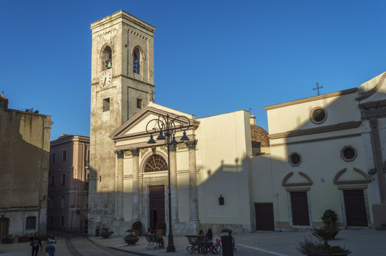 Iglesia de San Giacomo en Cagliari, Cerdeña, Italia