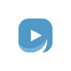 Video vector logo icon