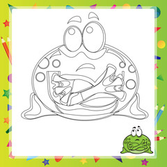 illustration of Cartoon frog