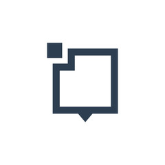 Square vector logo icon