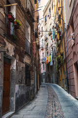 Calles del centro histórico de Cagliari
