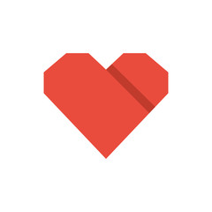 Heart logo icon vector