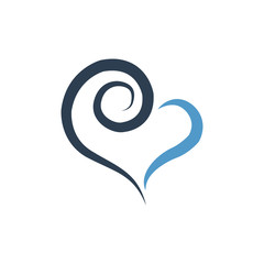 Heart logo icon vector