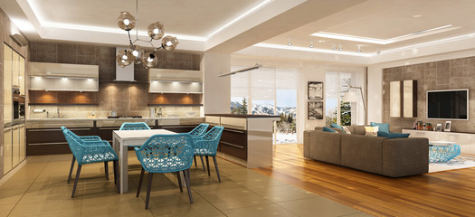 Modern house interior