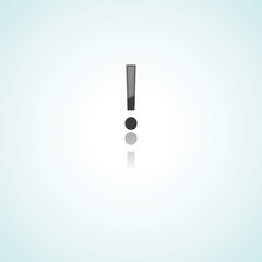 Exclamation mark  web icon