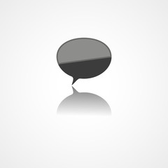Rounded speech bubbles web icon
