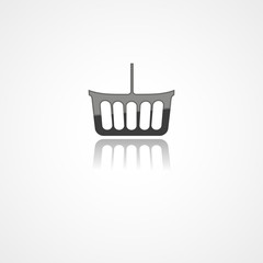 Shopping basket web icon