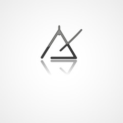Triangle instrument web icon