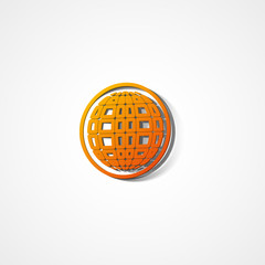 Earth globe web icon
