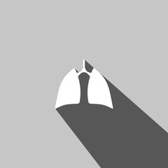 Human lung web icon