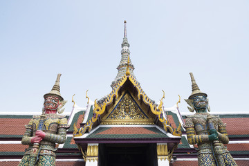 Fototapeta premium demon guardian statue at Wat phra kaew,Thailand