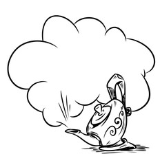 Magic Lamp Aladdin gin contour  illustration