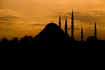new mosque silhouette