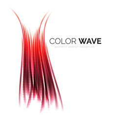 Abstract color wave design element