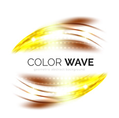 Blurred vector wave design elements