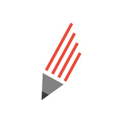 pencil logo icon vector