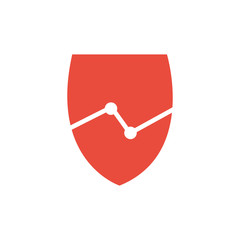 shield protection vector logo icon
