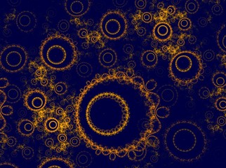 Sun pattern in the sky