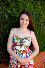 Fototapeta premium Young teen relaxed outdoors