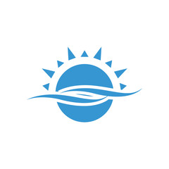 Sun logo icon Vector