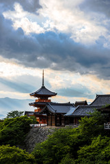 Fototapeta na wymiar Kiyomizu Temple in Kyoto, Japan.