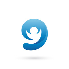 Obraz premium Nine People Logo