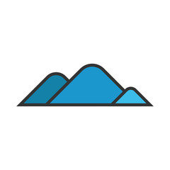 Mountain logo icon vector