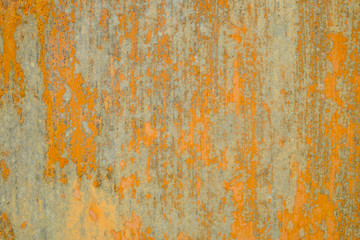 Wooden surface painted abstract orange wood background