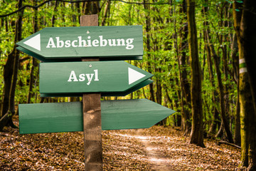 Schild 98 - Asyl
