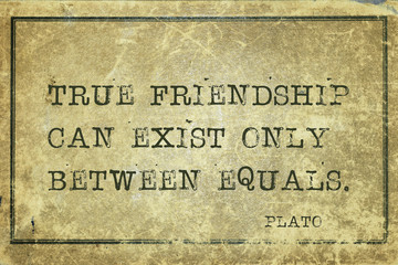 true friends Plato