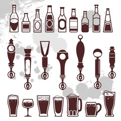 beer and bar icons