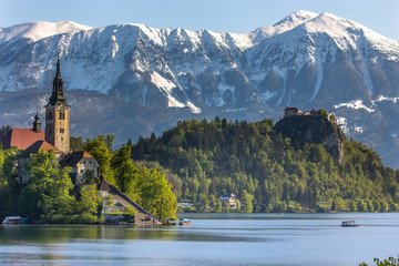 Bled, Slovenia - small church on the island