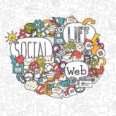 social network background