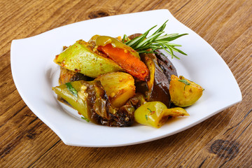 Baked vegetables