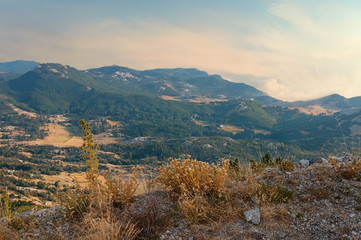 View of  Lovсen national park.   Montenegro