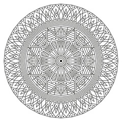 Round ethnic pattern