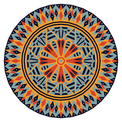Round ethnic pattern