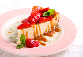 Slice of cheesecake