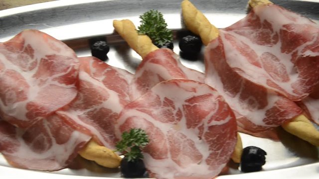 Coppa Capicola Cap&euml;cuogl Capocollo Salume Lebensmittel Salaison Salumeria Gabagool Capicollo Capicollu