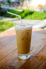 Ice Coffee on table