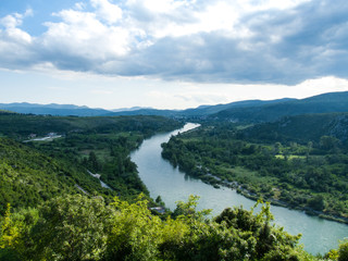Naklejka na ściany i meble Neretva river, Bosnia and Herzegovina