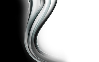 Abstract Gray Wave Design Background