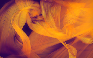 Fototapeta na wymiar Fabric fluttering in the wind on abstract background